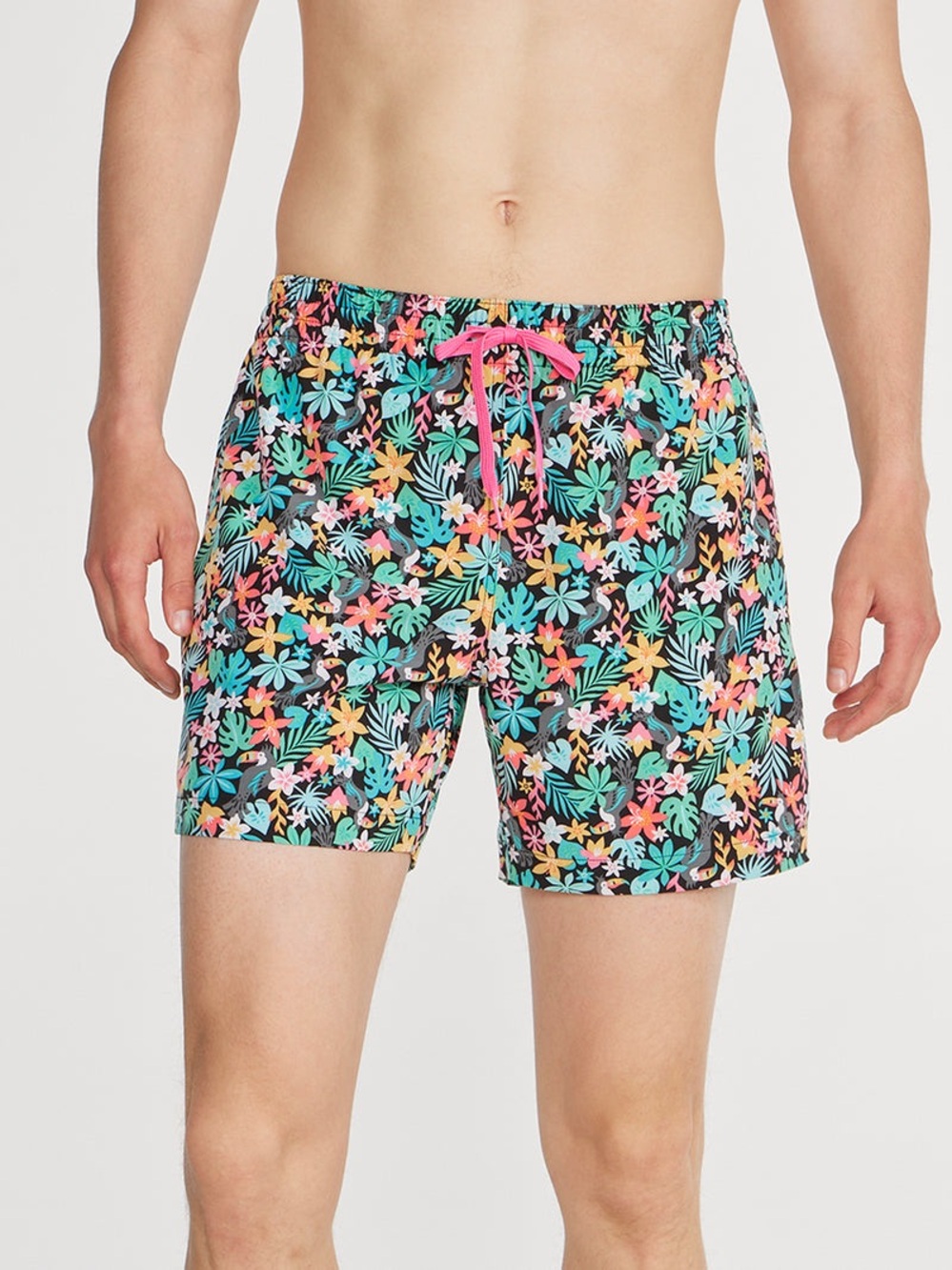 Chubbies Bloomerangs Tropical Swim Trunks Men’s Medium 5.5” Inseam Drawstring - Picture 2 of 8
